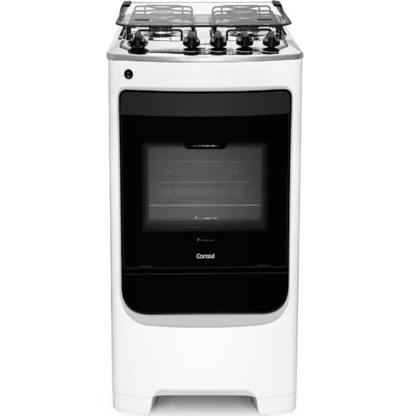 Fogao Consul com Mesa de Inox 4 Bocas Branco -7c141027-a4b5-407d-8301-2c1a32be7939
