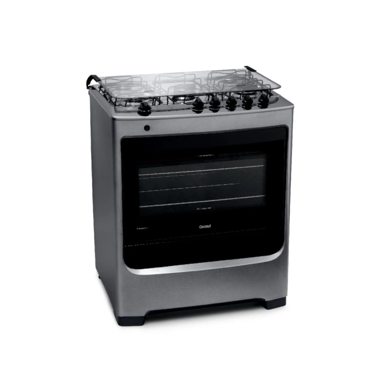 Fogao Consul Mesa de Inox FS 5 Bocas 127/220V Inox
