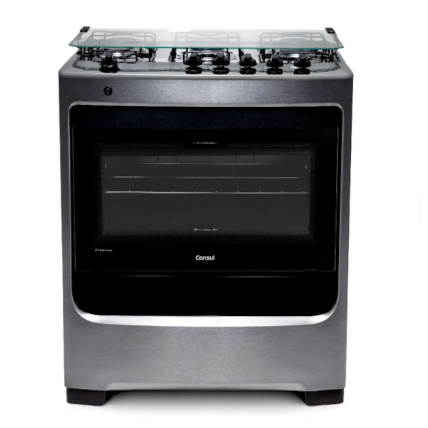 Fogao Consul Mesa de Inox FS 5 Bocas 127/220V Inox-5ed9e39a-9d9a-43ff-8876-d25d8fc083c5