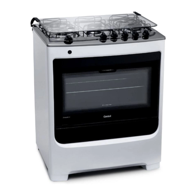 Fogao Consul Mesa de Inox FS 5 Bocas Com Acendimento Automatico 127/220V Branco-11216ffe-a204-498f-9139-97a47cbb3e75