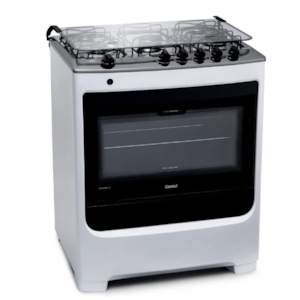 Fogao Consul Mesa de Inox FS 5 Bocas Com Acendimento Automatico 127/220V Branco