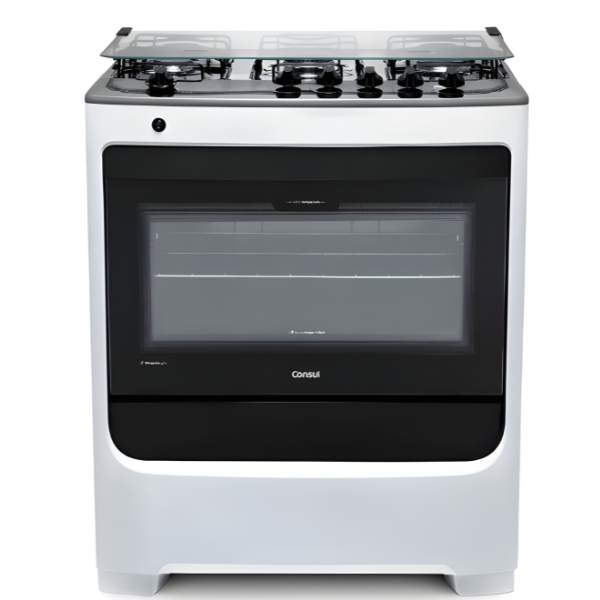 Fogao Consul Mesa de Inox FS 5 Bocas Com Acendimento Automatico 127/220V Branco-d27b997f-27d3-406e-a4e8-00da4aa6ba50