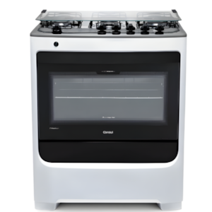 Fogao Consul Mesa de Inox FS 5 Bocas Com Acendimento Automatico 127/220V Branco