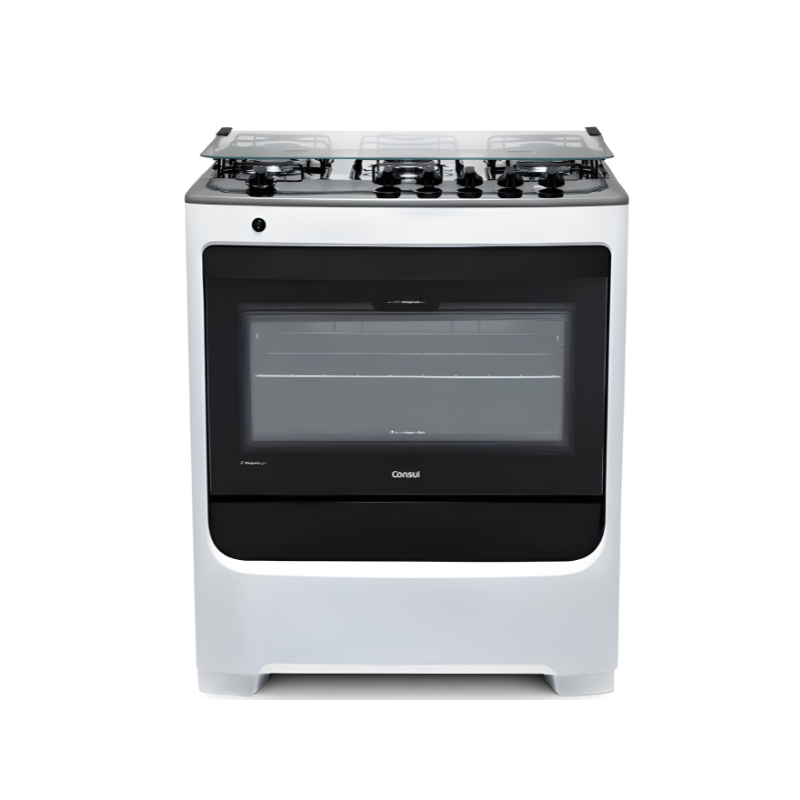 Fogao Consul Mesa de Inox FS 5 Bocas Com Acendimento Automatico 127/220V Branco-d395c375-e15e-483b-8162-020ec12aa2b5