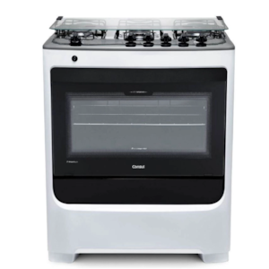 Fogao Consul Mesa de Inox FS 5 Bocas Com Acendimento Automatico 127/220V Branco