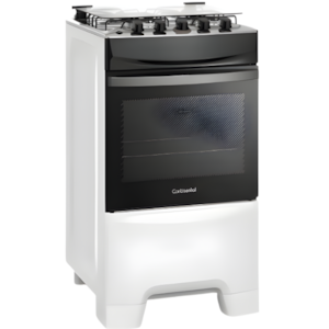 Fogao Continental Mesa De Inox 4 Bocas Acendimento Automatico Bivolt FC4IB Premium Branco
