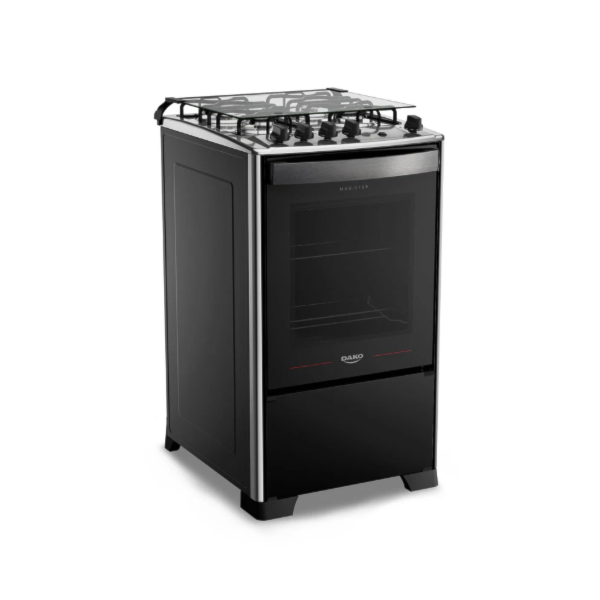 Fogao Dako com Mesa de Inox Magister 4 Bocas com Acendimento Automatico Preto-8f99b7c1-21bd-4391-992b-e6def559641e