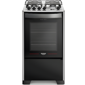 Fogao Dako com Mesa de Inox Magister 4 Bocas com Acendimento Automatico Preto