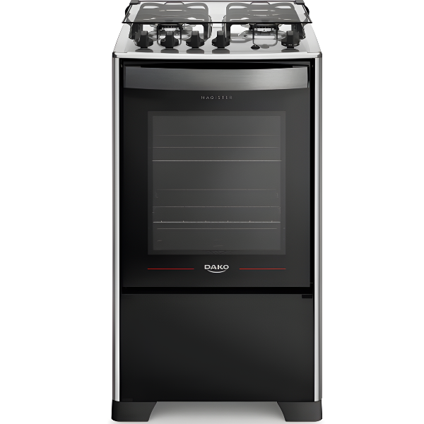 Fogao Dako com Mesa de Inox Magister 4 Bocas com Acendimento Automatico Preto-d688fd52-7be0-4332-bdbb-8297f3de8101