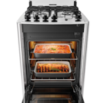 Fogao Dako com Mesa de Inox Magister 4 Bocas com Acendimento Automatico Preto