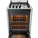 Fogao Dako com Mesa de Inox Magister 4 Bocas com Acendimento Automatico Preto