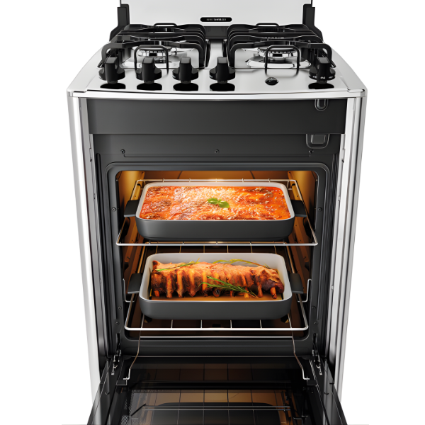 Fogao Dako com Mesa de Inox Magister 4 Bocas com Acendimento Automatico Preto-343f343b-d028-4115-80b8-98dbd03bcb73