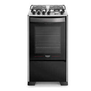 Fogao Dako com Mesa de Inox Magister 4 Bocas com Acendimento Automatico Preto