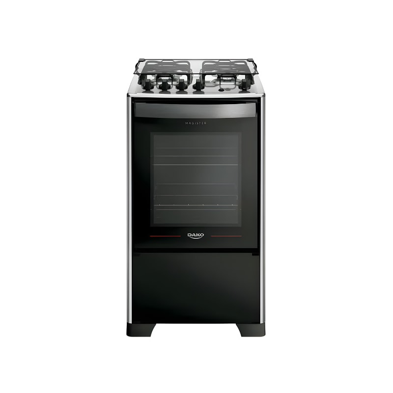 Fogao Dako com Mesa de Inox Magister 4 Bocas com Acendimento Automatico Preto-4f075f4d-a3fc-449c-8774-219f7c3a0ce3