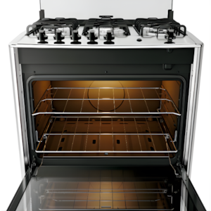 Fogao Dako com Mesa de Inox Magister 5 Bocas com Acendimento Automatico Preto