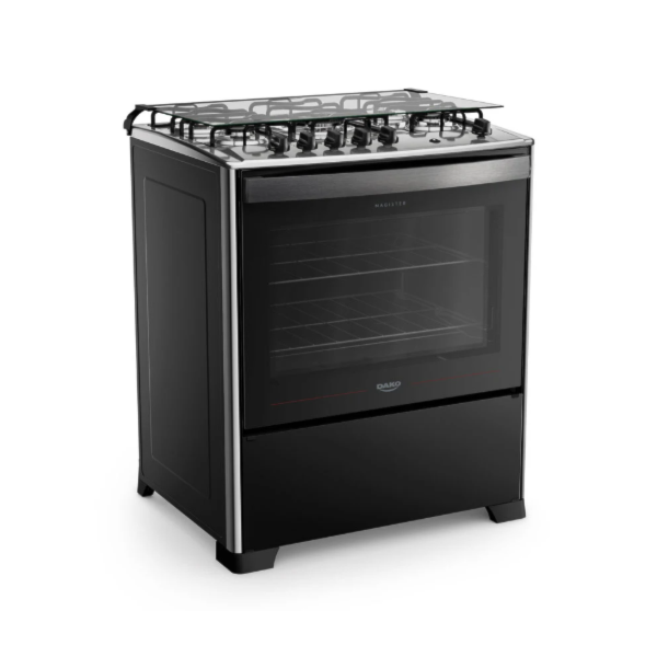 Fogao Dako com Mesa de Inox Magister 5 Bocas com Acendimento Automatico Preto-1397776b-c075-40bc-a8c0-287d524311e6