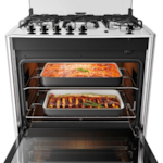Fogao Dako com Mesa de Inox Magister 5 Bocas com Acendimento Automatico Preto