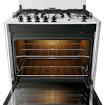 Fogao Dako com Mesa de Inox Magister 5 Bocas com Acendimento Automatico Preto