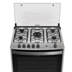 Fogao Dako com Mesa de Inox Magister 5 Bocas com Acendimento Automatico Preto