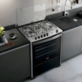 Fogao Dako com Mesa de Inox Magister 5 Bocas com Acendimento Automatico Preto-3373e681-029a-440b-9d66-01374118d8cb