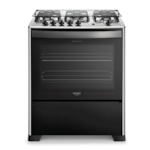 Fogao Dako com Mesa de Inox Magister 5 Bocas com Acendimento Automatico Preto