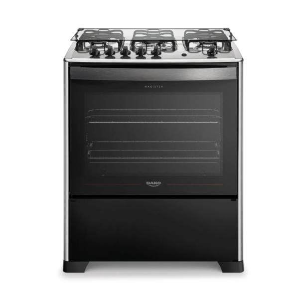 Fogao Dako com Mesa de Inox Magister 5 Bocas com Acendimento Automatico Preto-43a32673-01e5-44f5-95c1-9466e1c67b33