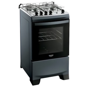Fogao Dako Com Mesa De Inox Supreme 4 Bocas Com Acedimento Automatico Titanium