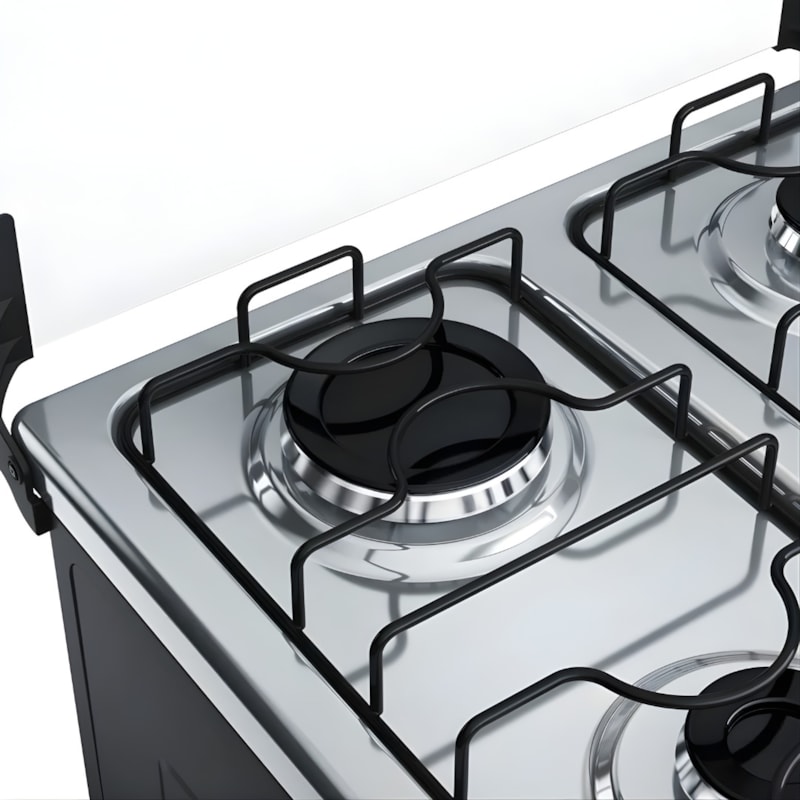 Fogao Dako Com Mesa De Inox Supreme 4 Bocas Com Acedimento Automatico Titanium-434dc671-f475-4062-ae9a-231d40cd91c6