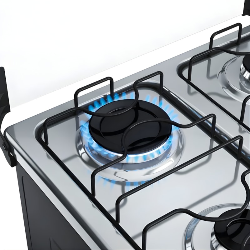 Fogao Dako Com Mesa De Inox Supreme 4 Bocas Com Acedimento Automatico Titanium-965f6537-f992-47a9-8a5f-26393235066f