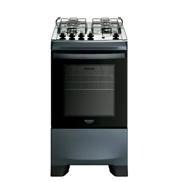 Fogao Dako Com Mesa De Inox Supreme 4 Bocas Com Acedimento Automatico Titanium-30c1e466-7007-45ea-a7ed-1298df165fb3