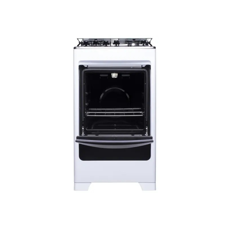 Fogao Dako com Mesa de Inox Supreme 4 Bocas com Acendimento Automatico Branco