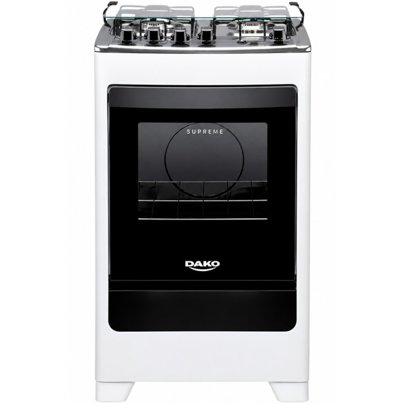 Fogao Dako com Mesa de Inox Supreme 4 Bocas com Acendimento Automatico Branco-14af171a-a04e-491a-91f6-2794bcdabf33