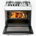 Fogao Dako com Mesa de Inox Supreme 5 Bocas com Acendimento Automatico e Tripla Chama Branco