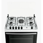 Fogao Dako com Mesa de Inox Supreme 5 Bocas com Acendimento Automatico e Tripla Chama Branco