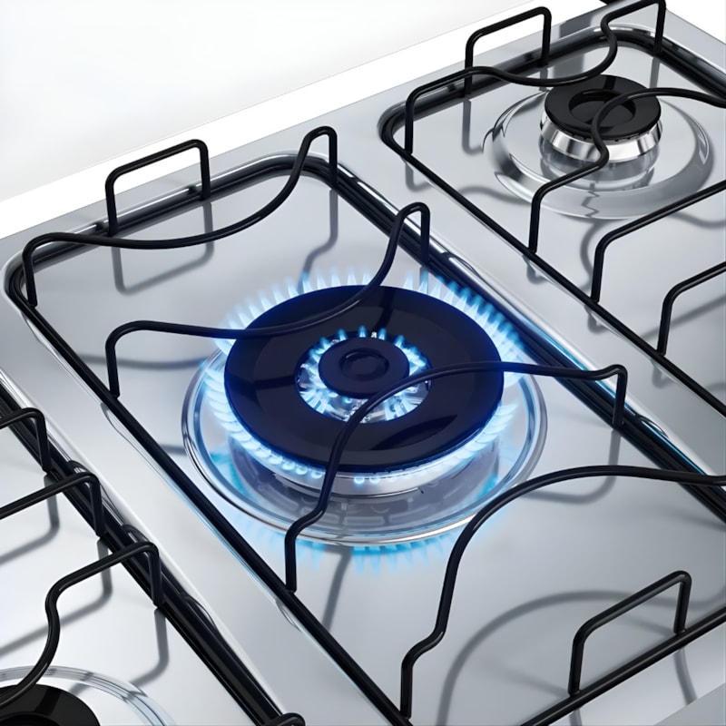 Fogao Dako com Mesa de Inox Supreme 5 Bocas com Acendimento Automatico e Tripla Chama Branco-2a3ef9b6-3429-4654-a05d-42ebc25b64ac