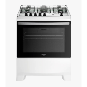 Fogao Dako com Mesa de Inox Supreme 5 Bocas com Acendimento Automatico e Tripla Chama Branco