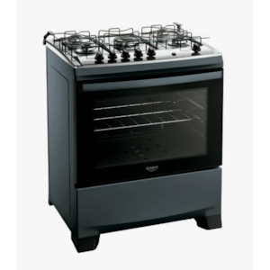 Fogao Dako com Mesa de Inox Supreme 5 Bocas com Acendimento Automatico Tripla Chama Titanium
