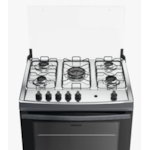 Fogao Dako com Mesa de Inox Supreme 5 Bocas com Acendimento Automatico Tripla Chama Titanium