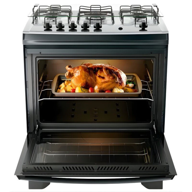 Fogao Dako com Mesa de Inox Supreme 5 Bocas com Acendimento Automatico Tripla Chama Titanium-857e26bf-171e-467d-b546-9b2829fccc3a