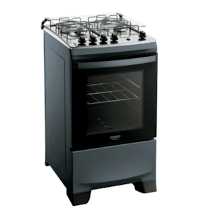Fogao Dako Supreme Com Mesa De Inox 4 Bocas Com Acedimento Automatico Titanium