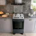 Fogao Dako Supreme Com Mesa De Inox 4 Bocas Com Acedimento Automatico Titanium-0caeb5d7-7b05-4910-92cc-8a243d7d42a7