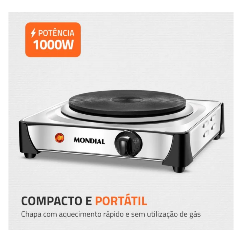 Fogão Eletrico Mondial Fast Cook FE-04 127V/60HZ Inox-845c67a5-a9de-4f71-90fe-8e410b2cdd08