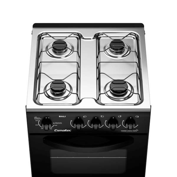 Fogão Esmaltec Bali 4 Bocas Preto-507f6742-04c5-4561-9821-45dd791da882