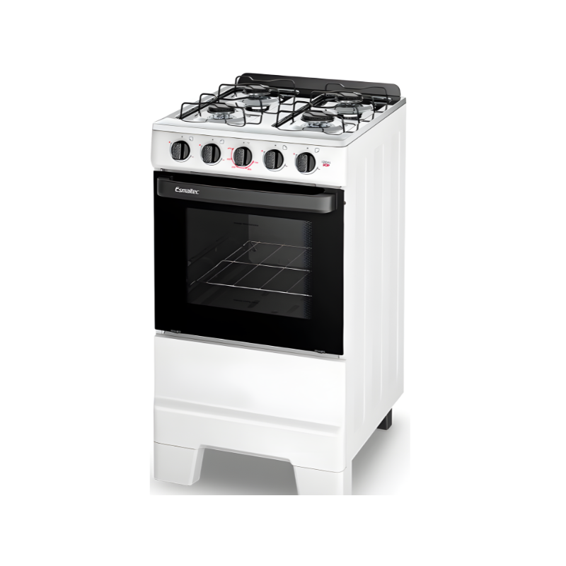 Fogao Esmaltec com Mesa de Inox Ideal Pop 4 Bocas com Acendimento Manual F4ISB Branco-bd723bcd-50ff-4d3e-bdc9-72c4544f98f5