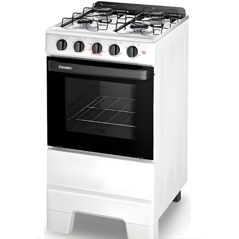 Fogao Esmaltec com Mesa de Inox Ideal Pop 4 Bocas com Acendimento Manual F4ISB Branco-fcfbc752-0db9-4a26-920d-a92a1b0fcdb9