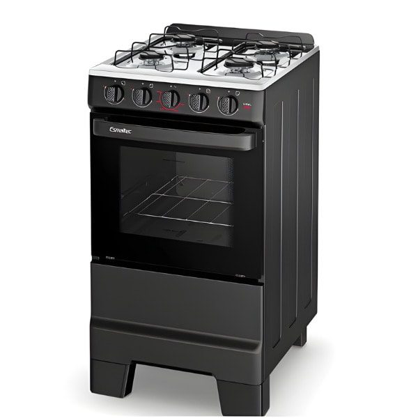 Fogao Esmaltec com Mesa de Inox Ideal Pop 4 Bocas com Acendimento Manual F4ISP Preto-6ddfcd3f-a686-4b3f-96da-c0edafd432d0