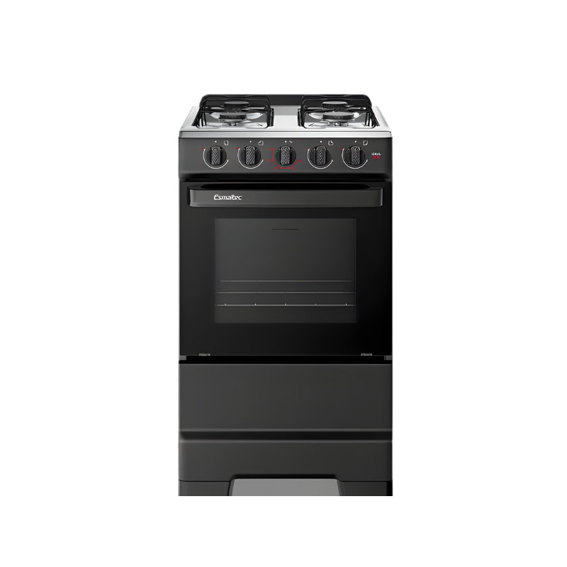Fogao Esmaltec com Mesa de Inox Ideal Pop 4 Bocas com Acendimento Manual F4ISP Preto-c02e87d9-d53b-476a-84da-24424e3c7d2b