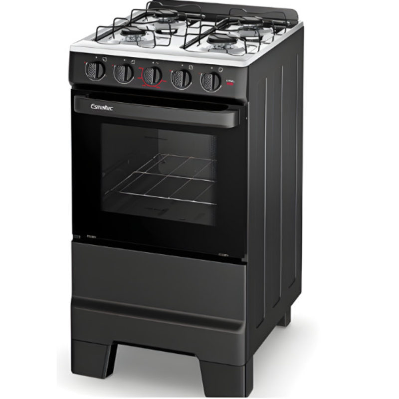 Fogao Esmaltec com Mesa de Inox Ideal Pop 4 Bocas com Acendimento Manual F4ISP Preto-533be78b-32ac-4089-92d6-9cb099d07e20