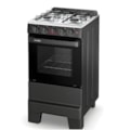 Fogao Esmaltec com Mesa de Inox Ideal Pop 4 Bocas com Acendimento Manual F4ISP Preto-f2186106-46b4-46b0-b431-1e47e21144dd