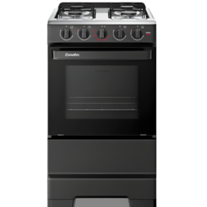 Fogao Esmaltec com Mesa de Inox Ideal Pop 4 Bocas com Acendimento Manual F4ISP Preto